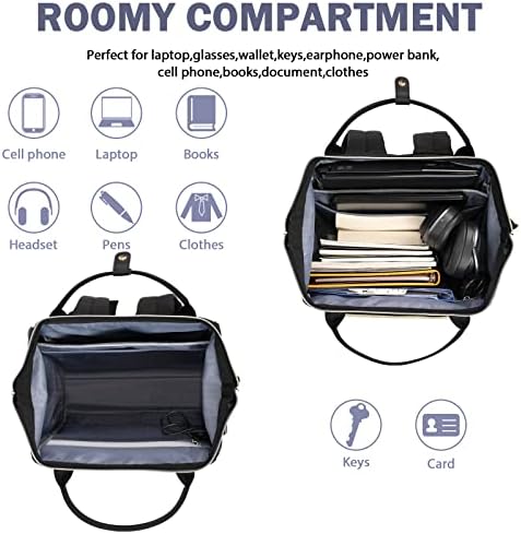 17 Inch Laptop Backpack – Water Repellent Travel Rucksack