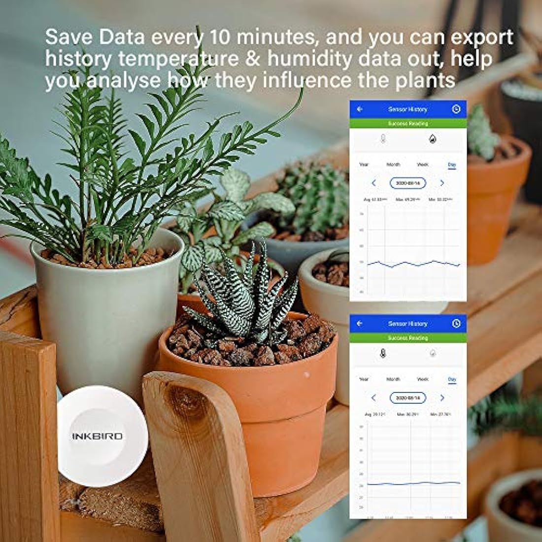 Inkbird IBS-TH1 Bluetooth Temperature & Humidity Data Logger Monitor