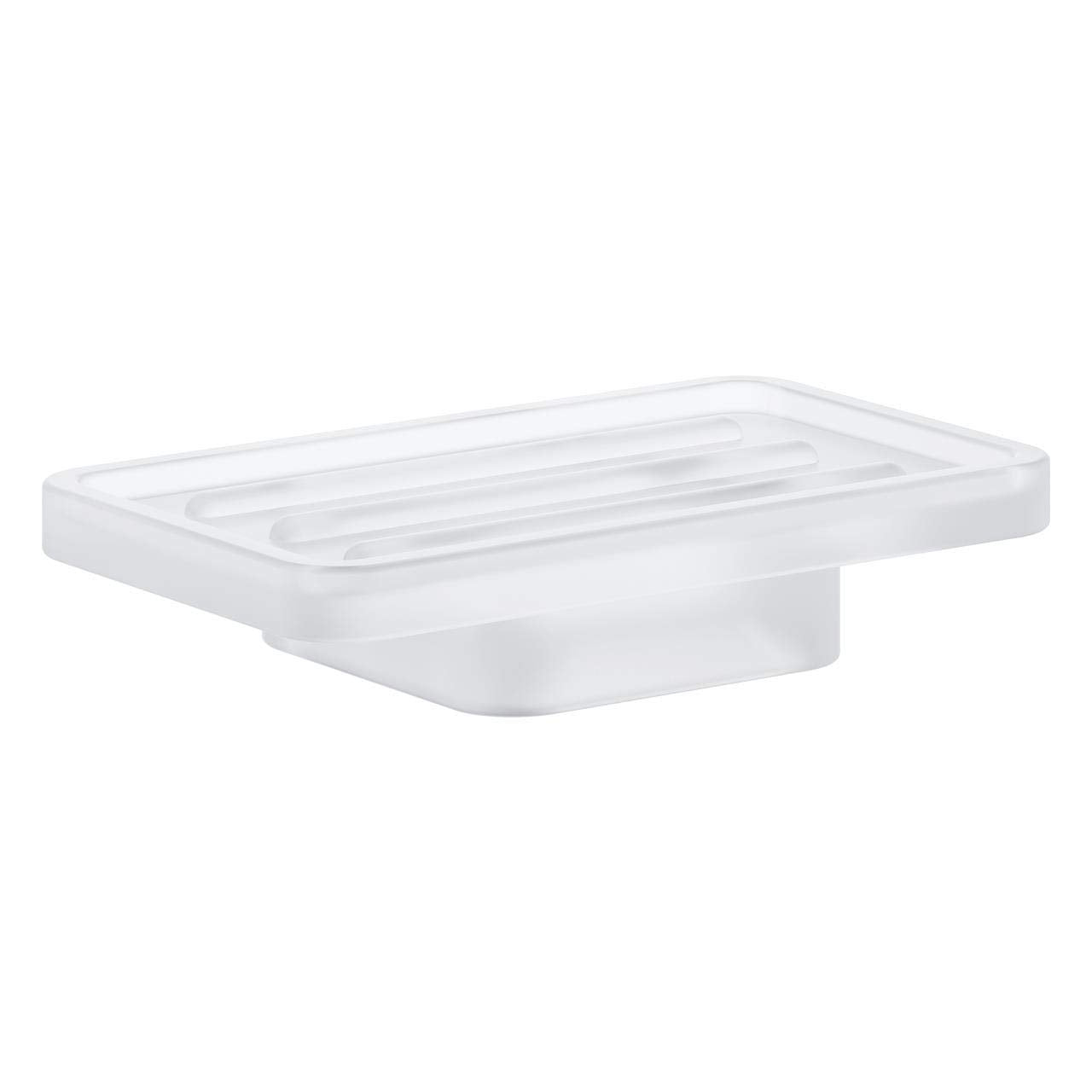 GROHE Selection Cube Soap Dish – Matt Glass Bathroom Accessory