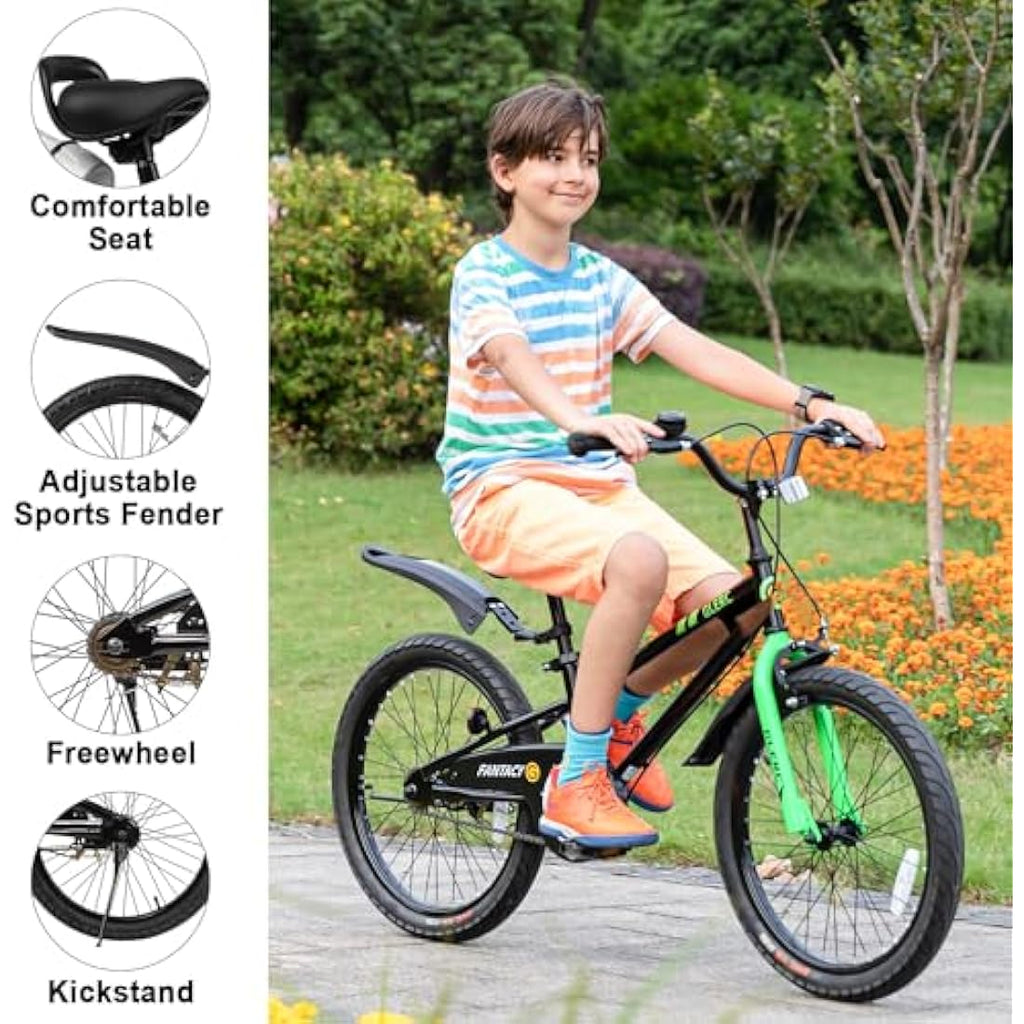Glerc Fantasy 20 Inch Kids Bike – Steel Frame Bicycle with Handbrake