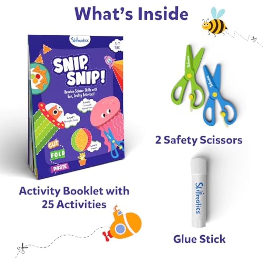 Skillmatics Scissor Skills Activity Book – 25 Fine Motor Craft Activities