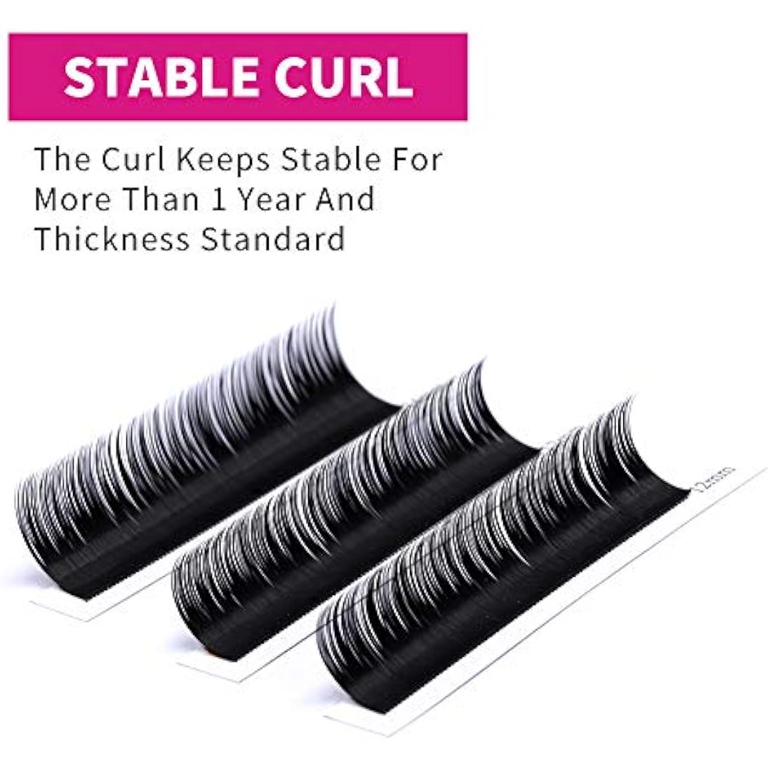 Fadlash Classic Eyelash Extensions | 0.10mm D Curl Matte Black Lashes