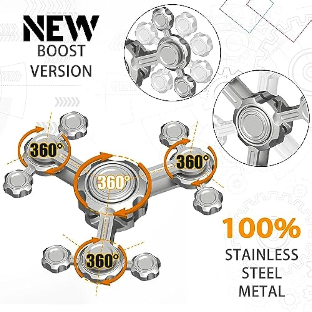Metal Gear Fidget Spinner – Retro Desk Toy for Stress Relief
