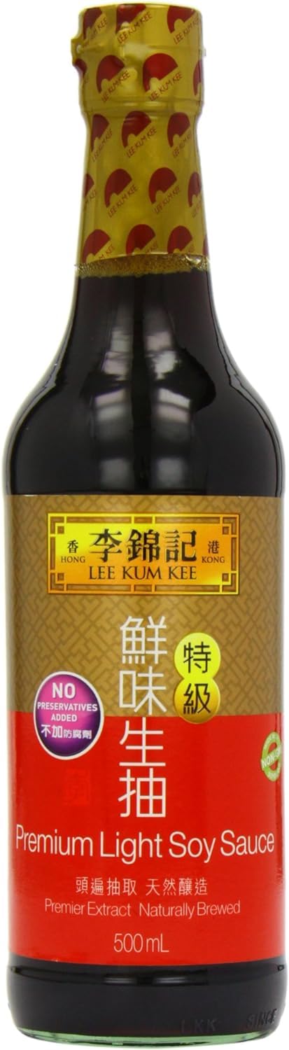 Lee Kum Kee Premium Light Soy Sauce – 500 ml (Pack of 6) Bulk