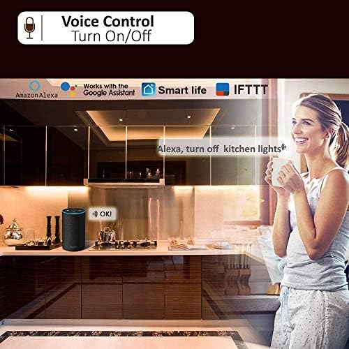 Smart LED Under Cabinet Lights – WiFi Voice Control 3-Bar Kit
