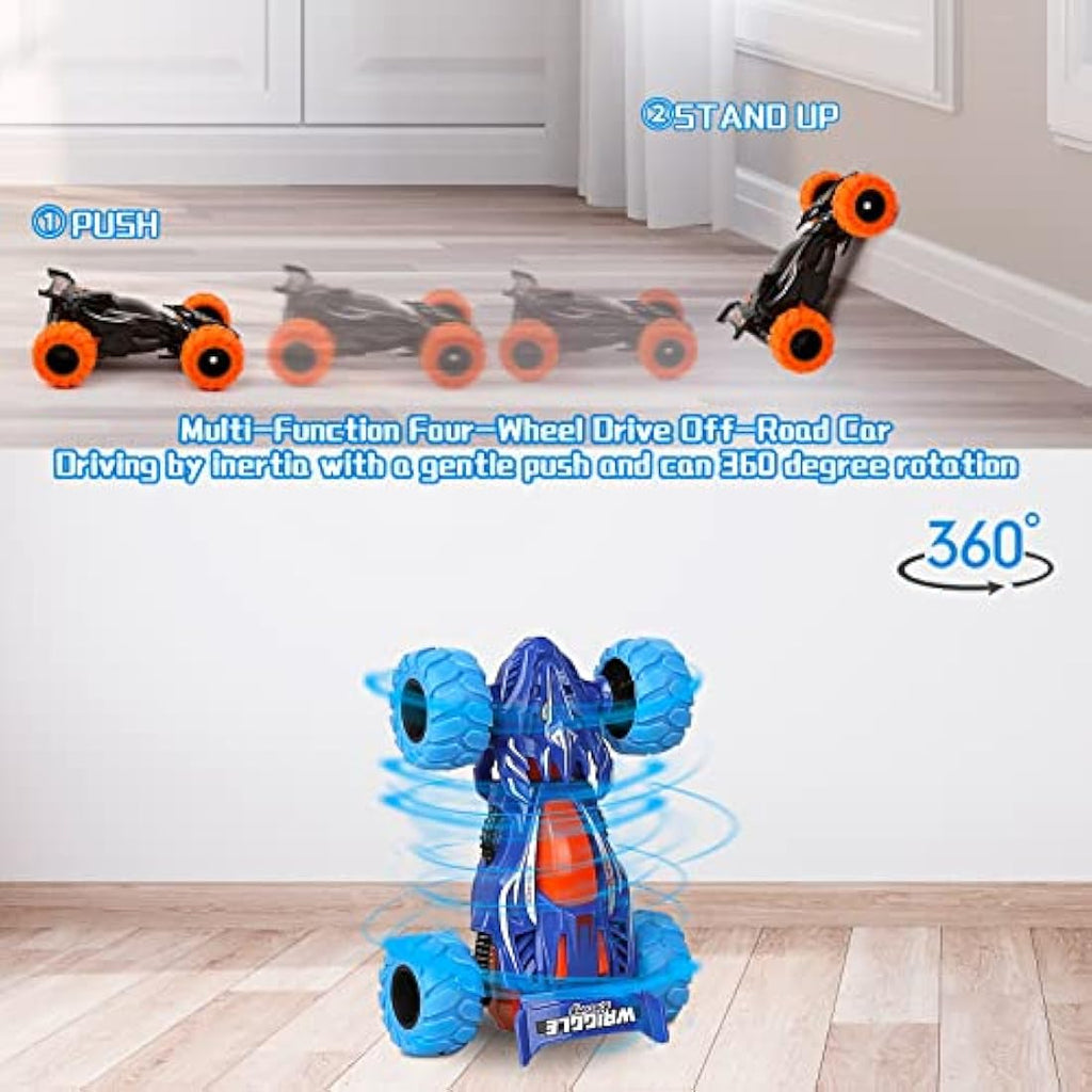 m zimoon Monster Truck Toys – 2 Pack Friction Powered Stunt Dragon Cars