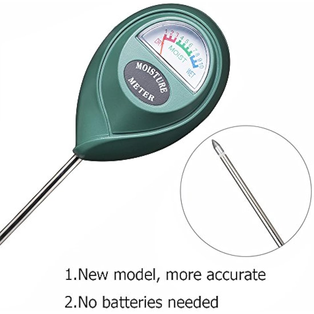 XLUX Soil Moisture Meter – Large Dial Plant Water Monitor for Gardening