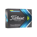 Titleist Tour Speed Golf Balls – Yellow TPU Cover High Distance – 1 Dozen