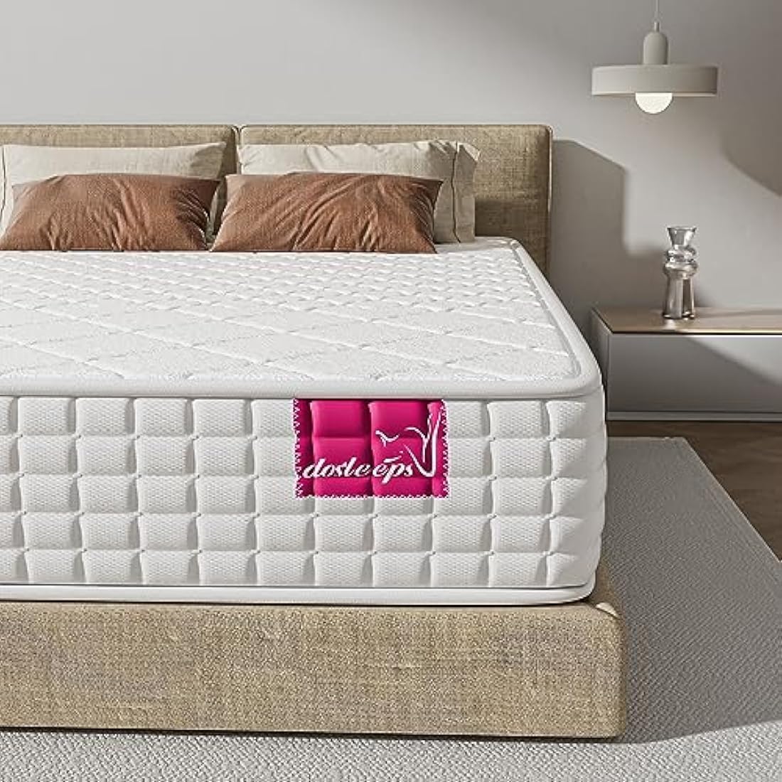 Dosleeps 3FT Single Pocket Sprung Memory Foam Orthopaedic Mattress