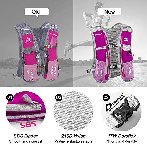 HINATAA Lightweight Running Hydration Vest | 5L Breathable Hiking Pack