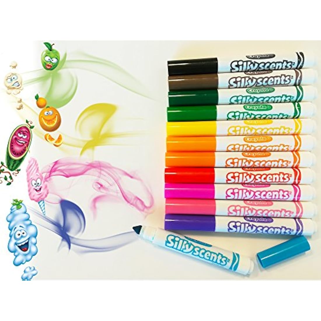 Crayola Silly Scents Washable Broad Line Markers - 12 Assorted Colors