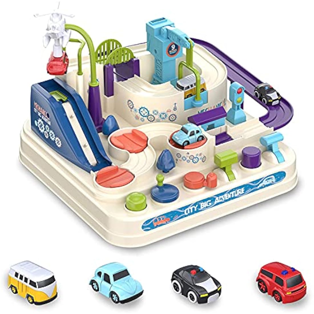 Car Adventure Race Track Toy - Educational Toddler Playset
