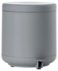 Zone Denmark Ume Bathroom Cosmetic Bin with Lid for Bathroom with Removable Inner Bucket and Soft-Close Diameter 19.5 cm Height 22 cm 4 Litres Grey - image 1