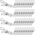 Jolof Store Stainless Steel Clothes Pegs – 48 Pack Heavy-Duty Laundry Clips