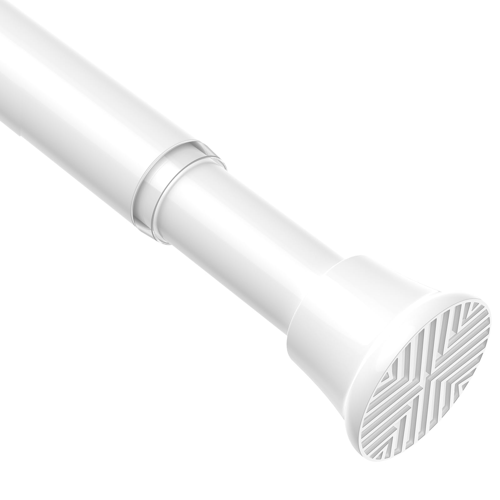AIZESI White Tension Rod – 58-118cm Extendable Stainless Steel Rail