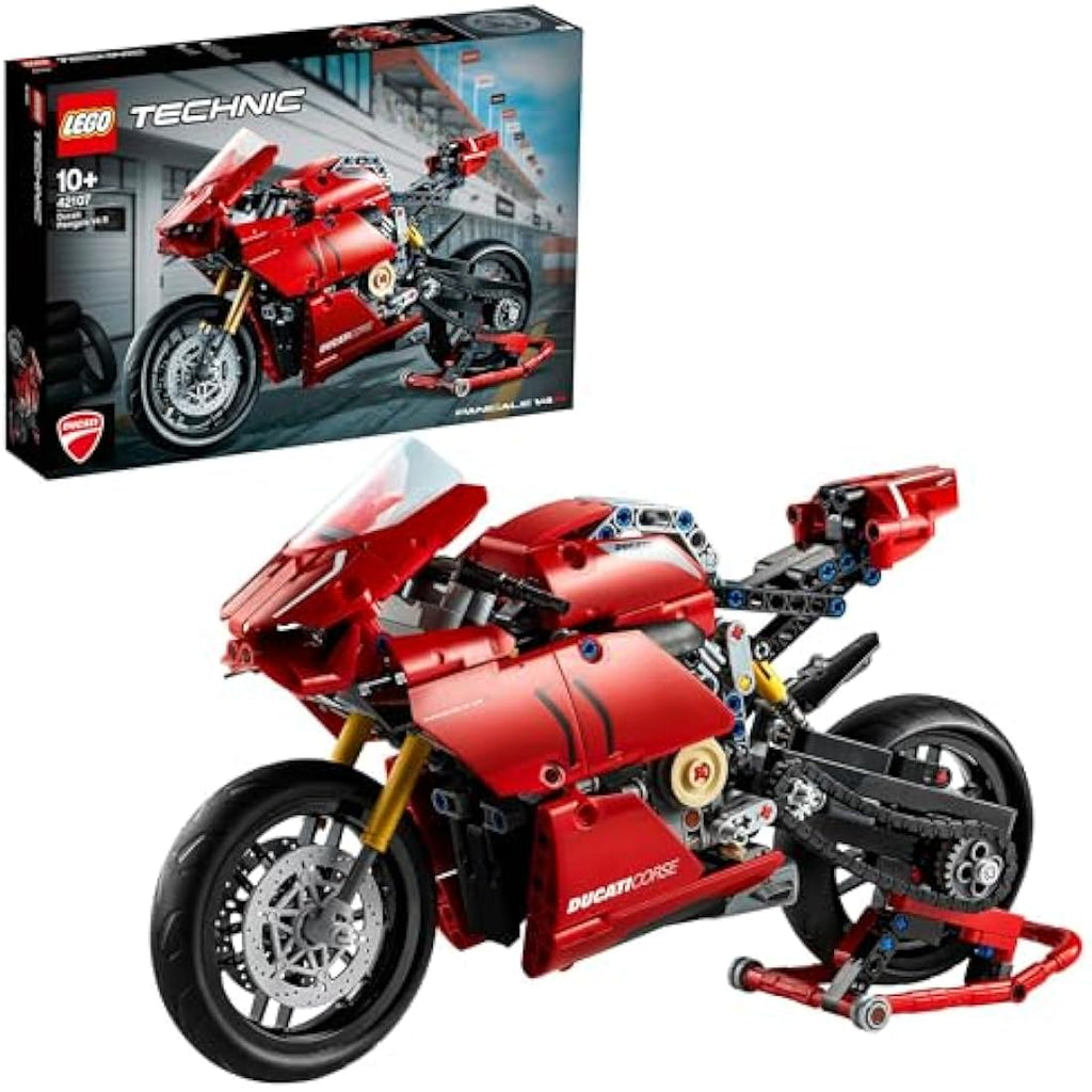 LEGO Technic Ducati Panigale V4 R Motorcycle Model Building Kit