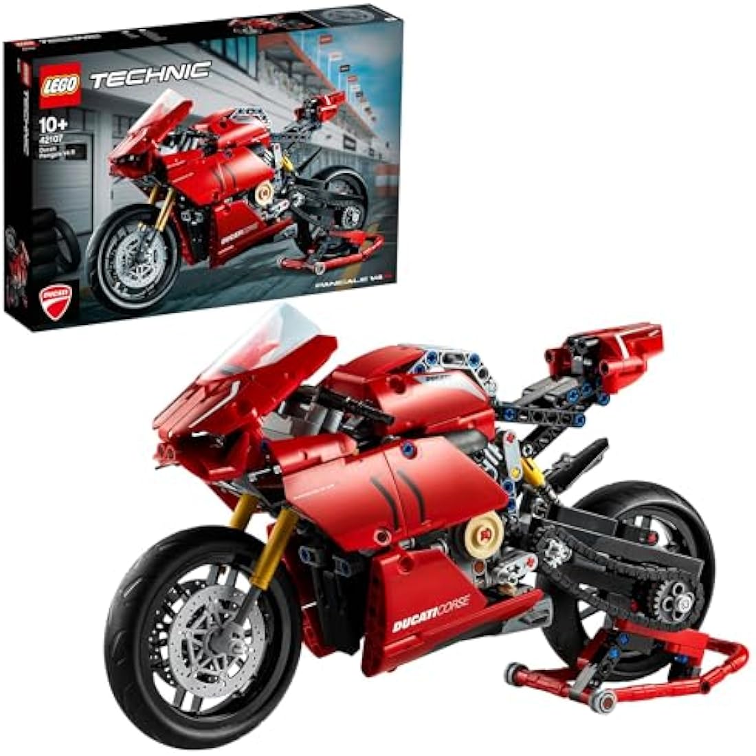 LEGO Technic Ducati Panigale V4 R Motorcycle Model Building Kit