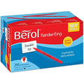 Berol Handwriting Pens | Washable Black Ink | Round Shape | 200 Pack
