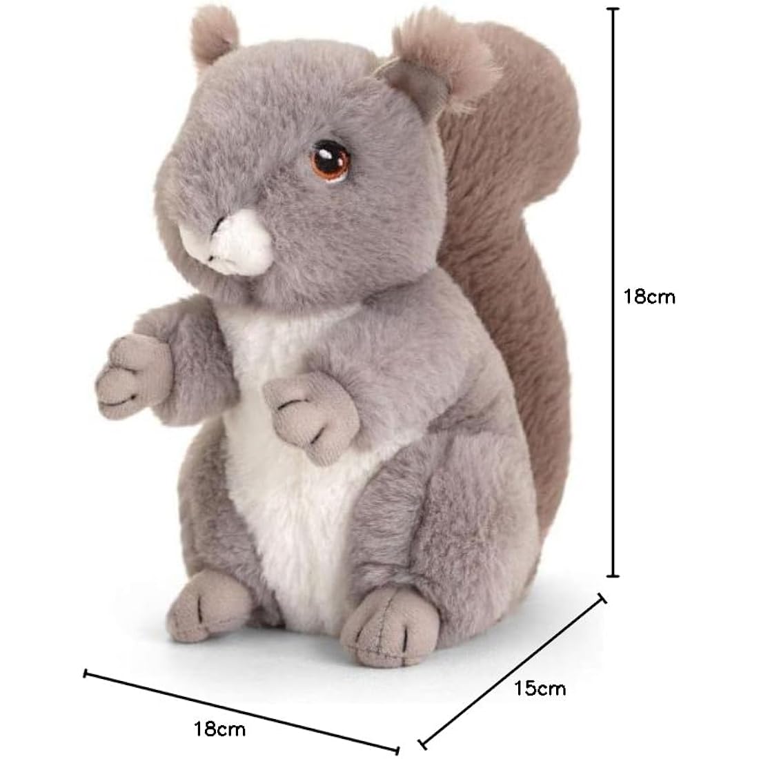 Deluxe Paws Squirrel Plush – 100% Recycled Eco-Friendly Soft Toy