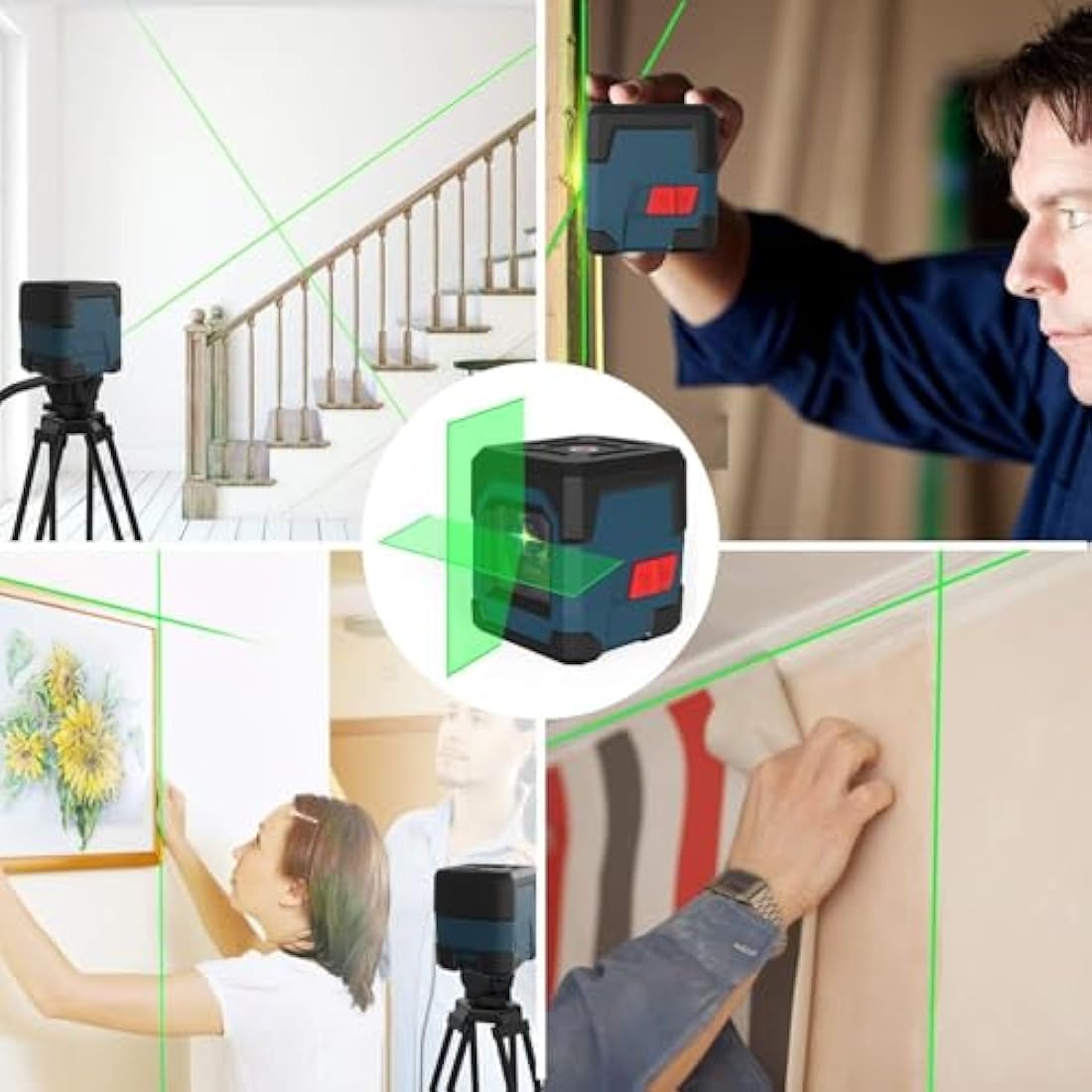 RockSeed Green Laser Level – Self-Leveling Cross Line with IP54 Protection