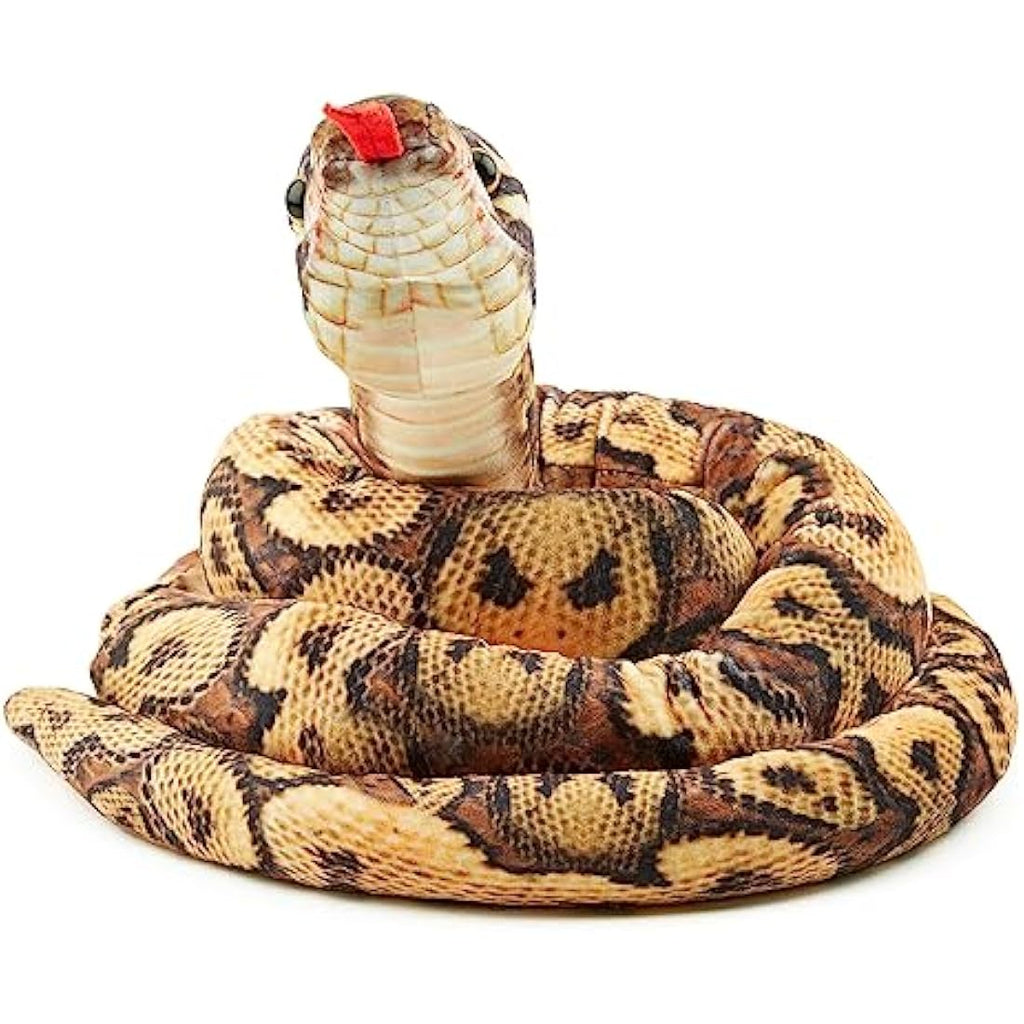 Zappi Co Burmese Python Plush Snake Toy - 180cm Soft Stuffed Safari Animal
