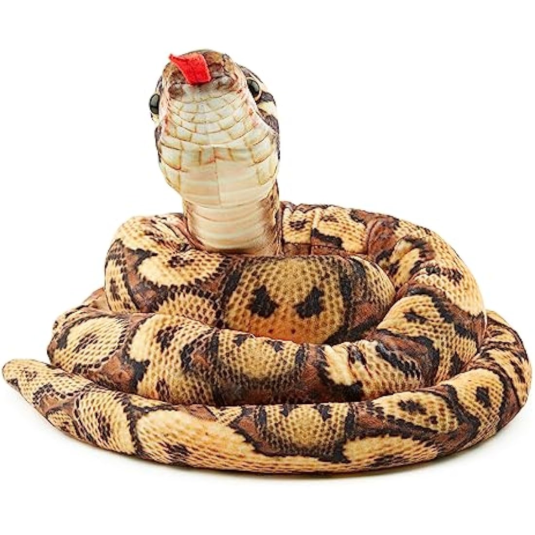 Zappi Co Burmese Python Plush Snake Toy - 180cm Soft Stuffed Safari Animal