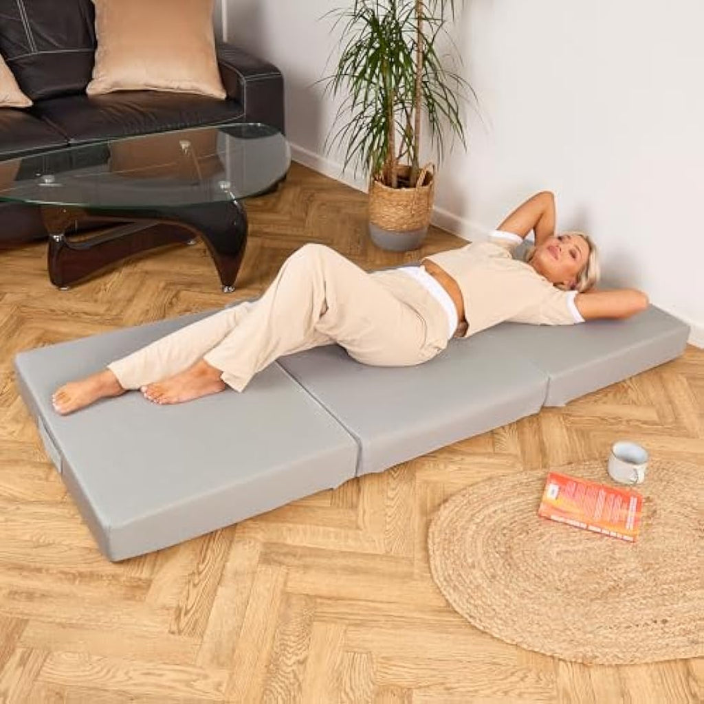 BBLOSSOM Tri-fold Folding Mattress – Portable High-Density Foam Bed