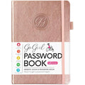 Password Book with Alphabetical Tabs - Rose Gold Medium