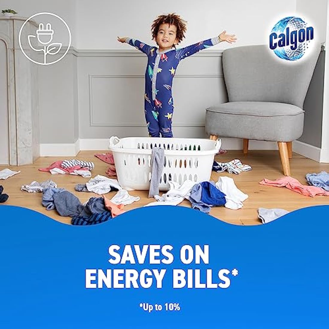 Calgon 4-in-1 Washing Machine Cleaner & Water Softener - 45 Tablets