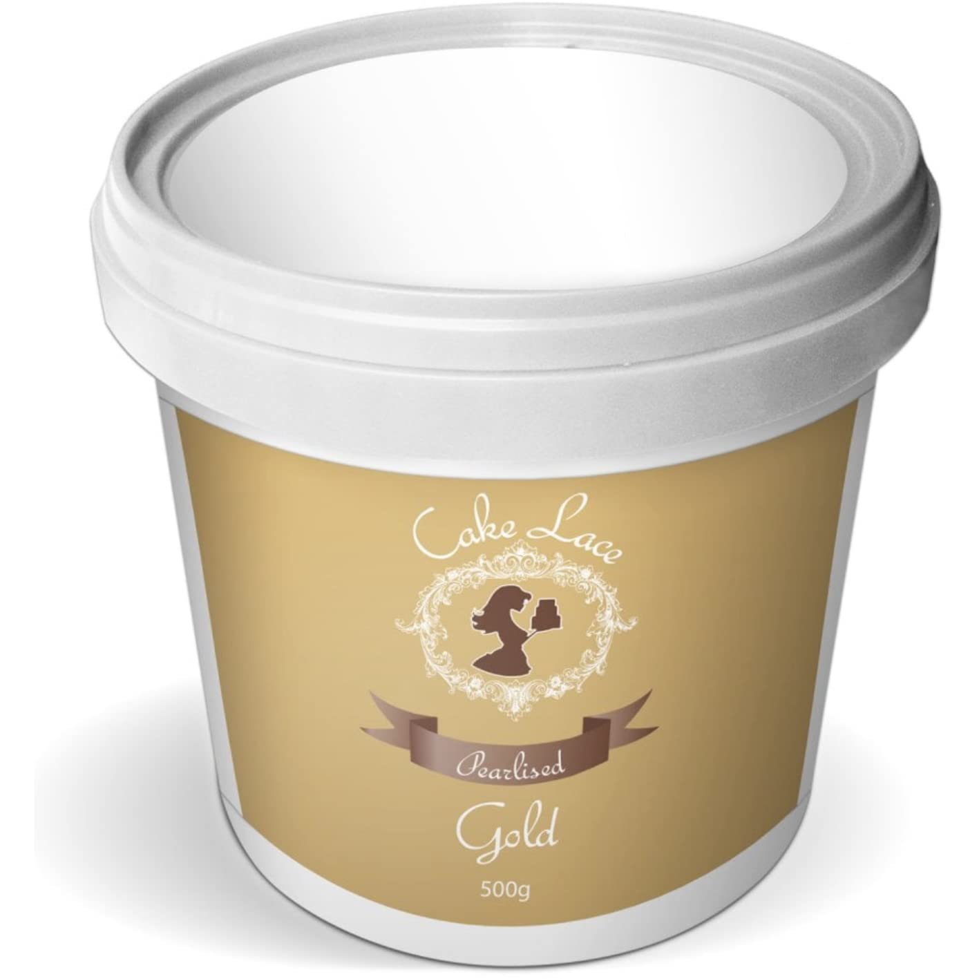 Claire Bowman Cake Lace – Pearlised Soft Gold Edible Mix (200g)