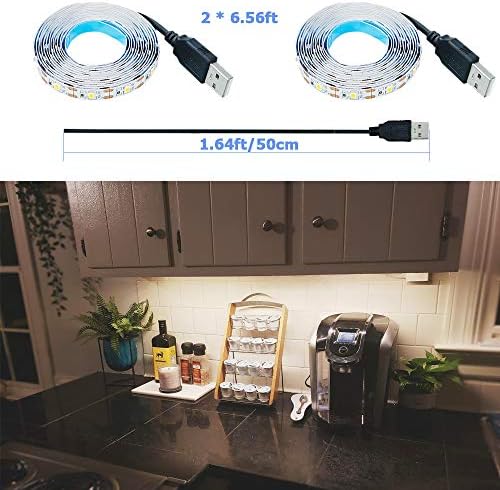 GOMING 5V USB LED Strip Light | 4000K Natural White 4M Flexible Tape