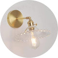 Industrial Glass Wall Sconce | Adjustable Brass E27 Lamp