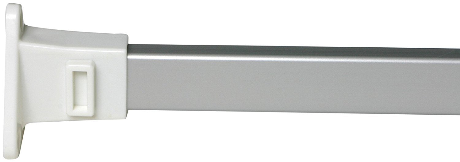 Croydex Modular Shower Curtain Rail – Silver Aluminium Adjustable Rod