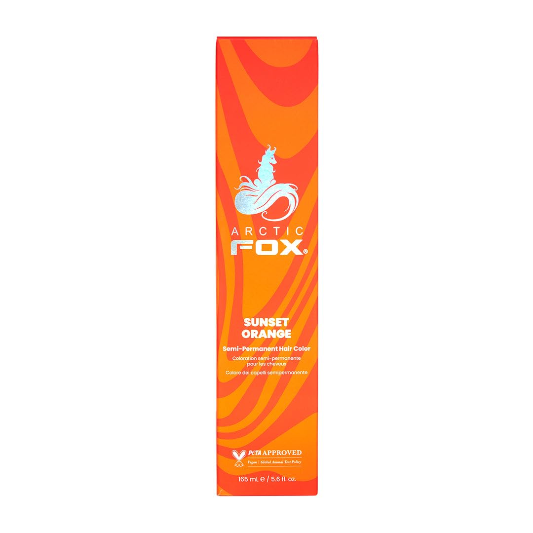 Arctic Fox Semi Permanent Hair Colour Dye | Sunset Orange | 165ml