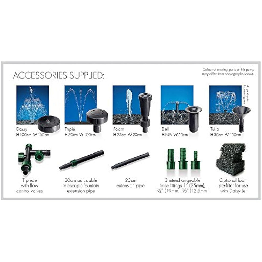 Blagdon Midipond High Performance Pond Pump with 5 Fountain Heads
