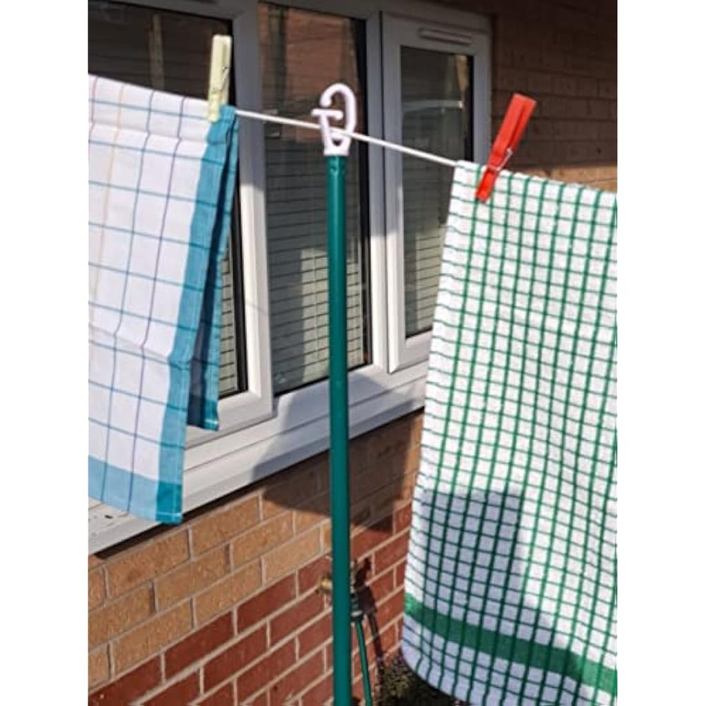 Jolof Store Galvanised Steel Telescopic Washing Line Clothes Prop - 2 Pack