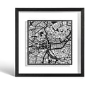 O3 Design Studio Berlin Marco de Papel para Mapas - Black, 9x9"