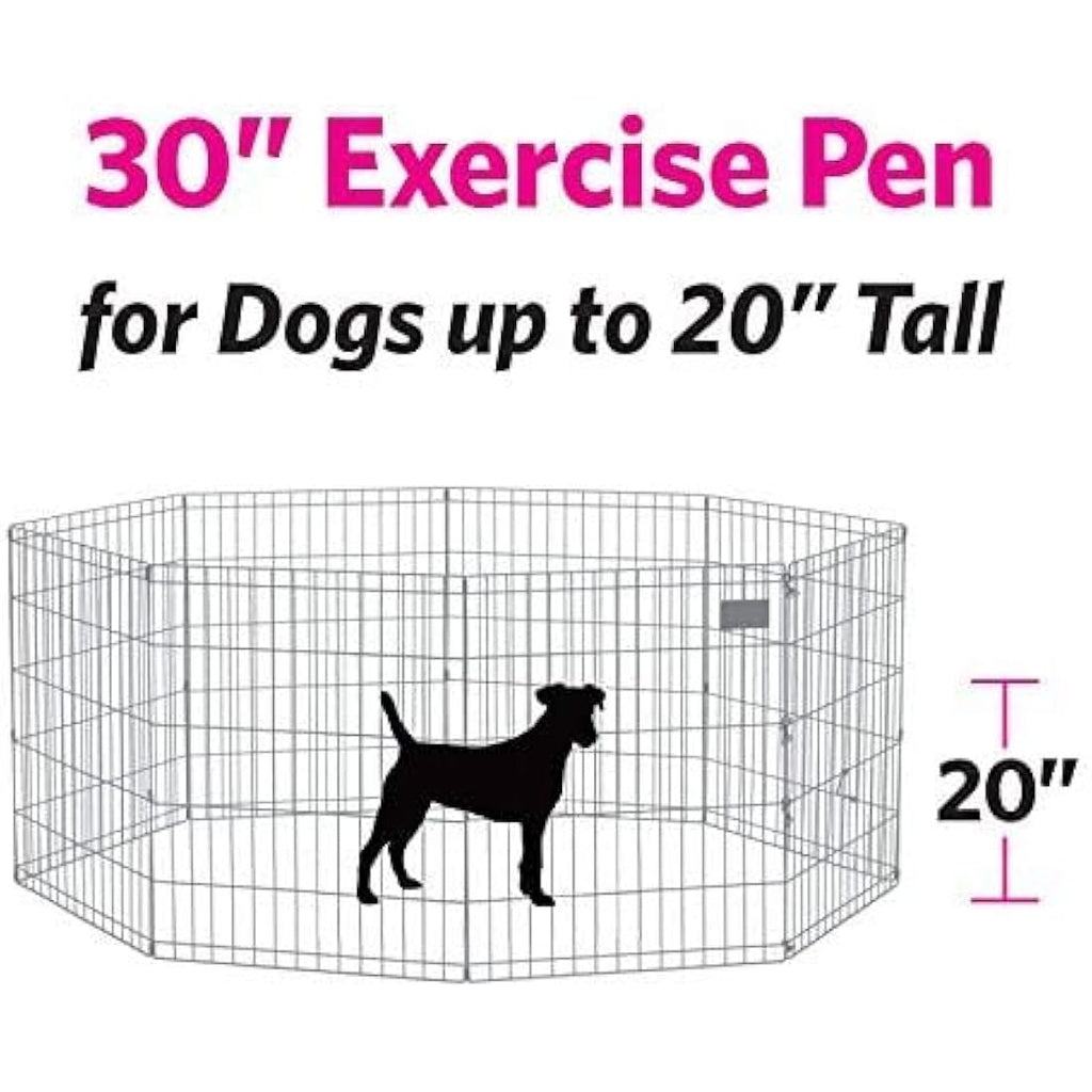Underdog 8 Panel Foldable Pet Playpen | Indoor & Outdoor Puppy Pen - 76cm