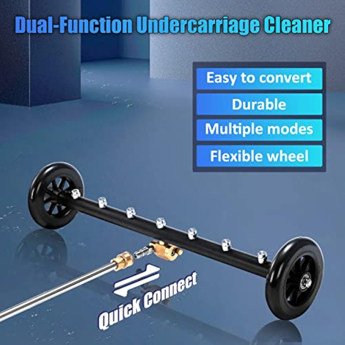 24" Dual-Function Undercarriage Cleaner & Water Broom – 4000 PSI