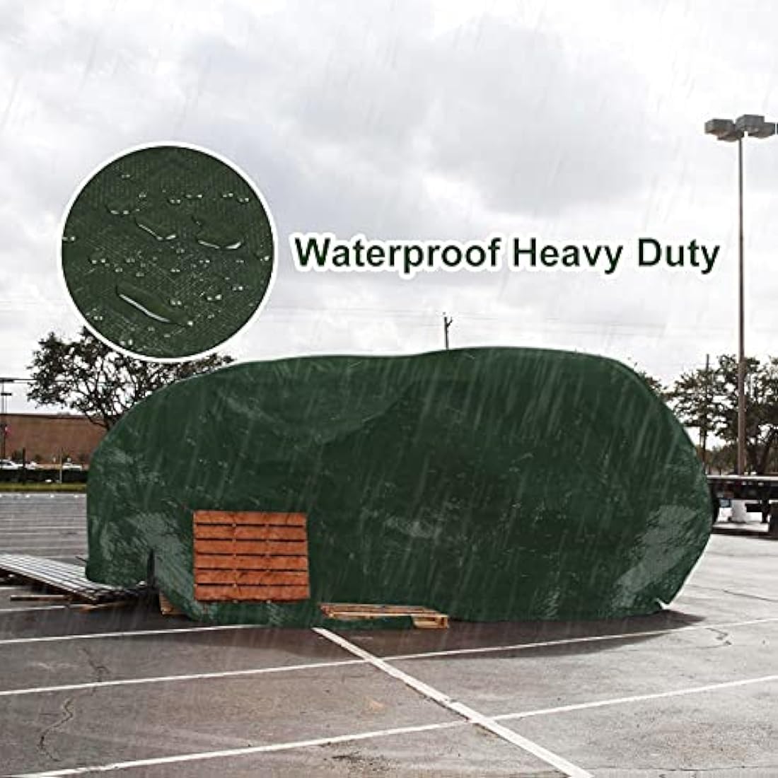 Onarway Waterproof Heavy Duty Tarp – 3m x 5m Reinforced PE Cover