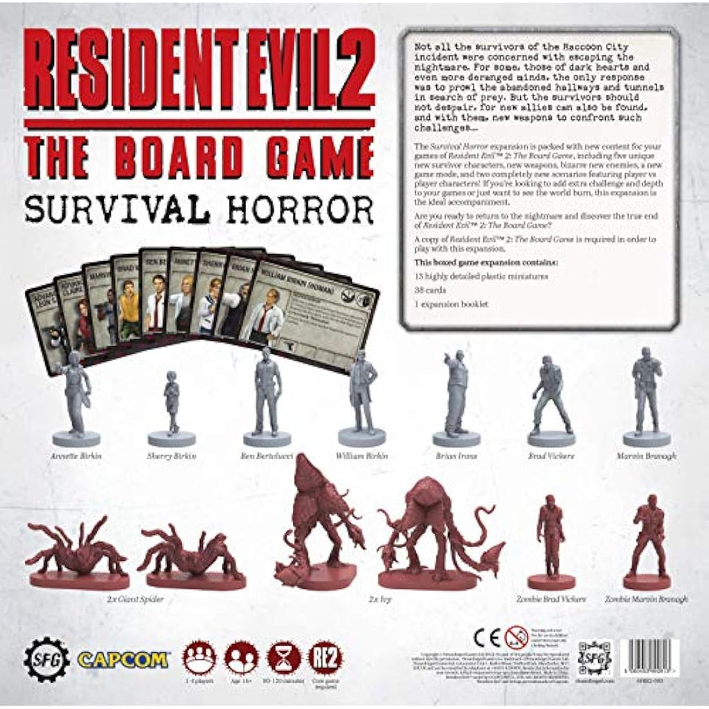 Resident Evil 2 Board Game: Survival Horror Expansion | 13 Miniatures