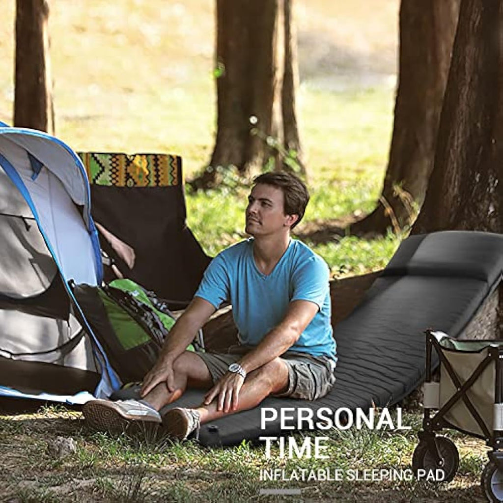 Self-Inflating Memory Foam Camping Sleeping Mat | 3" Thick