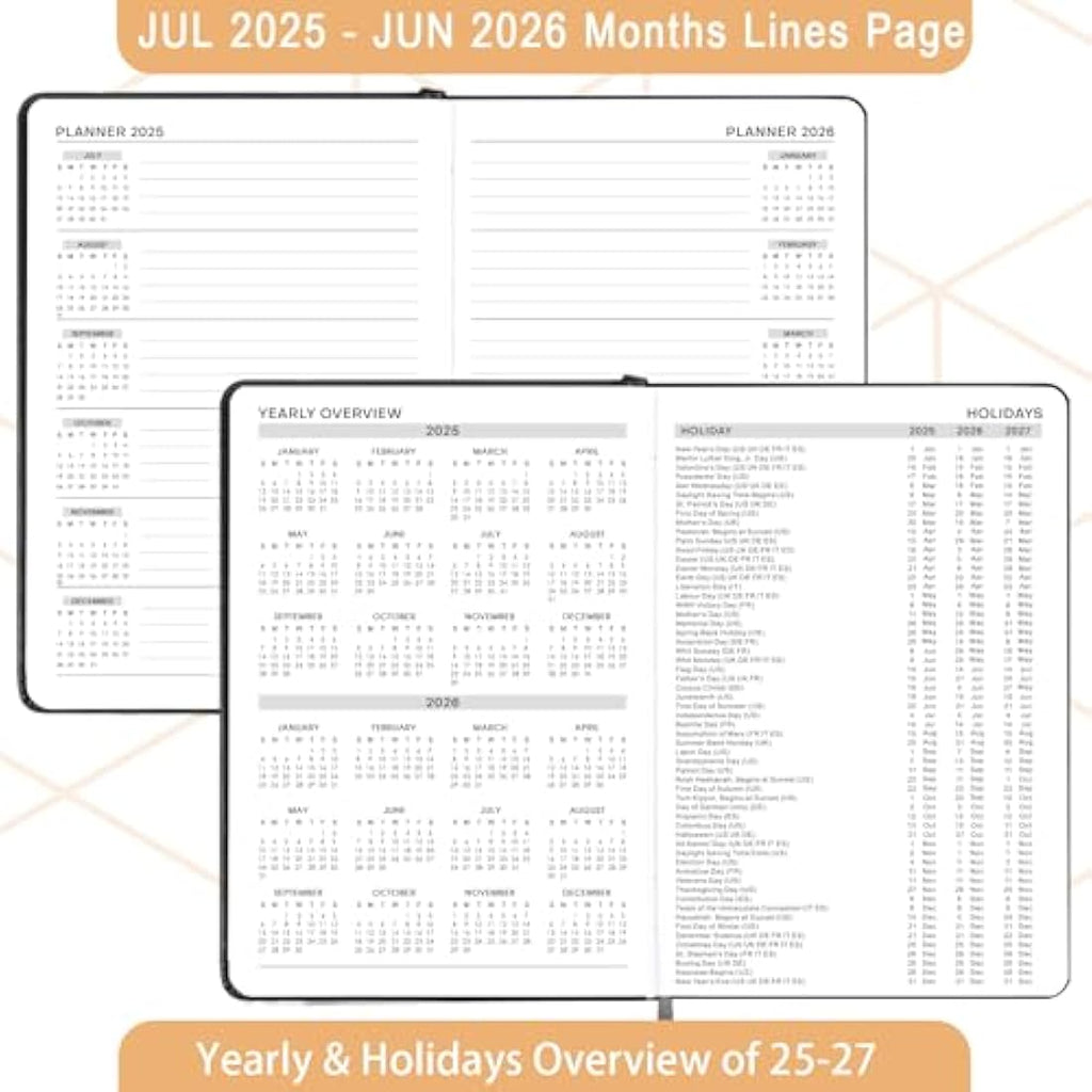 Academic Diary 2025-2026 – A5 Day Per Page Daily Planner