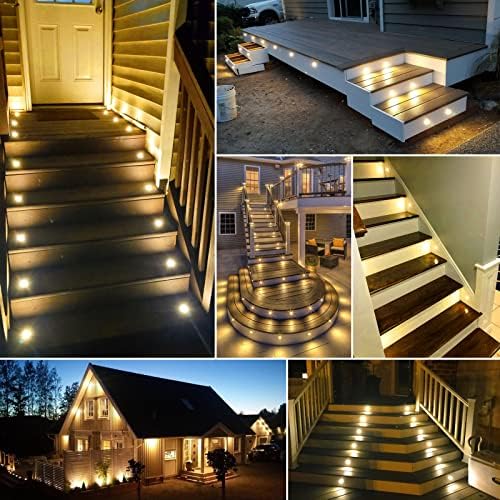 Jolof Store Warm White LED Decking Lights - IP67 Waterproof - 30 Pack