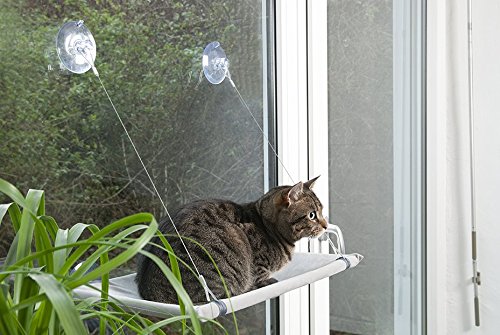 Karlie Flamingo Cat Window Lounger – Suction Cup Perch Bed for Cats