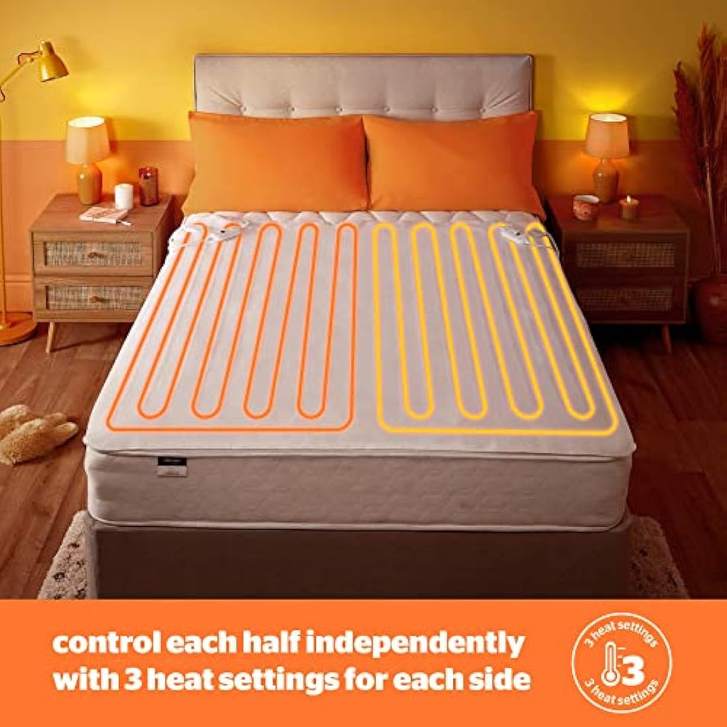 Silentnight King Size Dual Control Electric Blanket | 3 Heat Settings