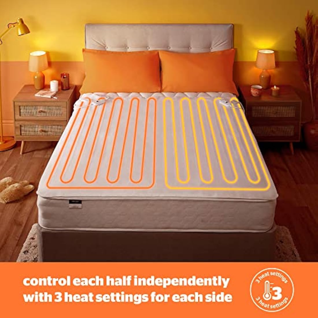 Silentnight King Size Dual Control Electric Blanket | 3 Heat Settings
