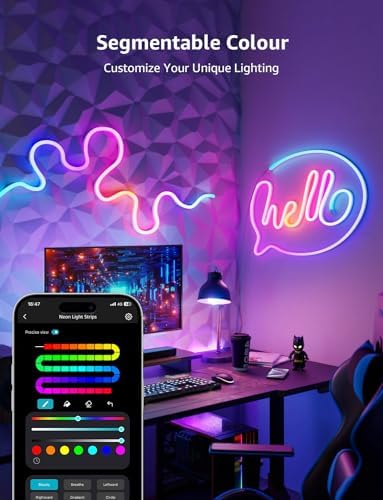 Lepro N1 AI Smart Neon Light Strip – 6M RGB LED Rope with Music Sync