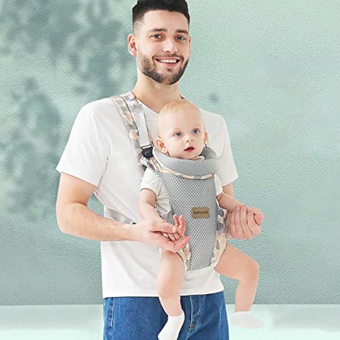 SONARIN 4-in-1 Ergonomic Baby Carrier | Breathable 3D Mesh - Camo
