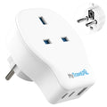 MyTravelPal UK to Europe Travel Adapter - 20W PD Fast Charge USB-C